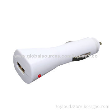 New Arrival Unique Design 5V/1A Car Charger for Mobile Phones with 12-24V DC Input Voltage